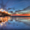 AILS1049 Sunset Lights on Oceanside Pier, Oceanside CA.